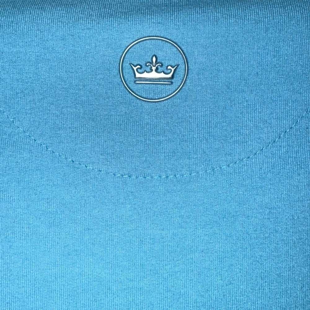 Peter Millar Ace Cotton-Modal Quarter-Zip Pullover Men’s Medium Blue Golf - Picture 3 of 16